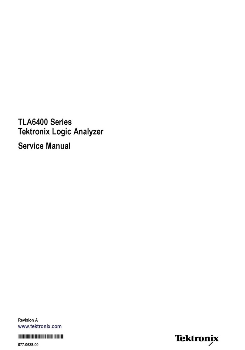 Tektronix TLA6400 Series Service manual