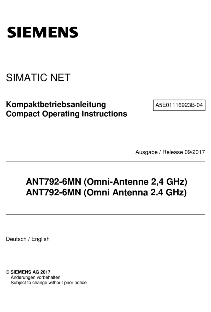 Siemens SIMATIC NET operating instructions Siemens SIMATIC NET operating instructions