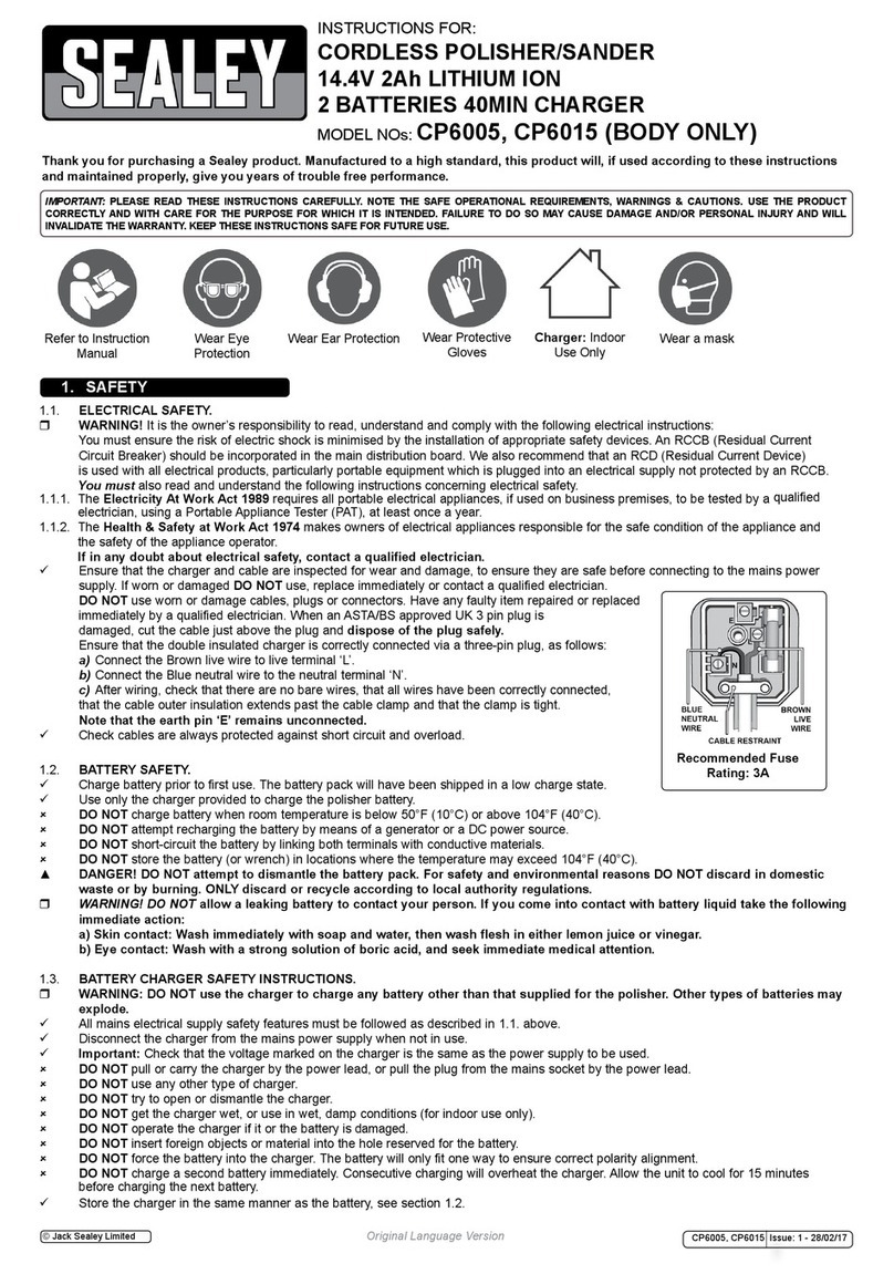 Sealey CP6005 instructions