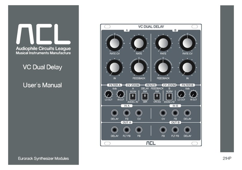 ACL VC Dual Delay user manual