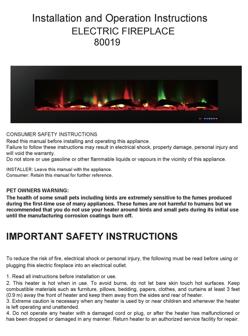 Touchstone 80019 Installation and operation instructions