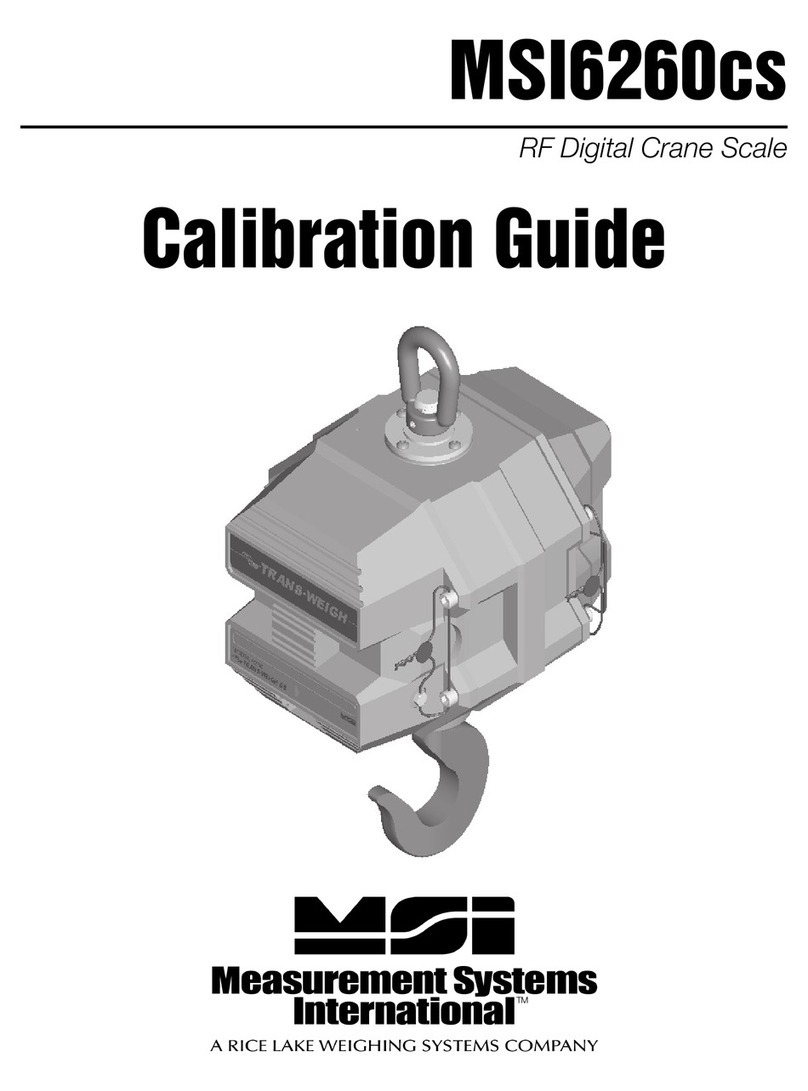 Measurement Systems MSI-6260CS Calibration guide