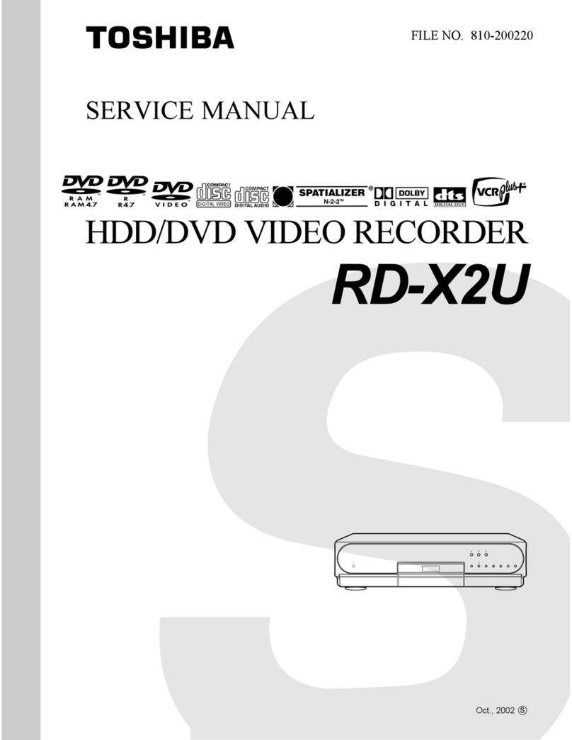 Toshiba RD-X2U User manual