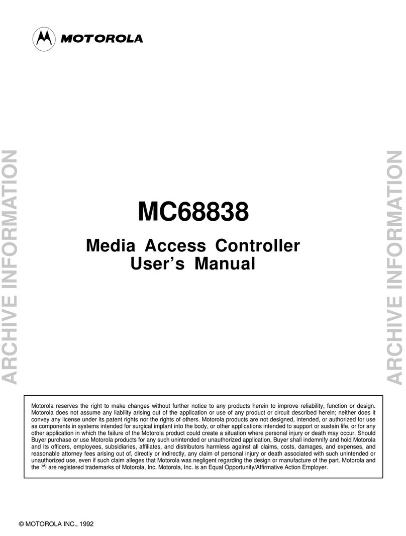 Motorola MC68838 User manual