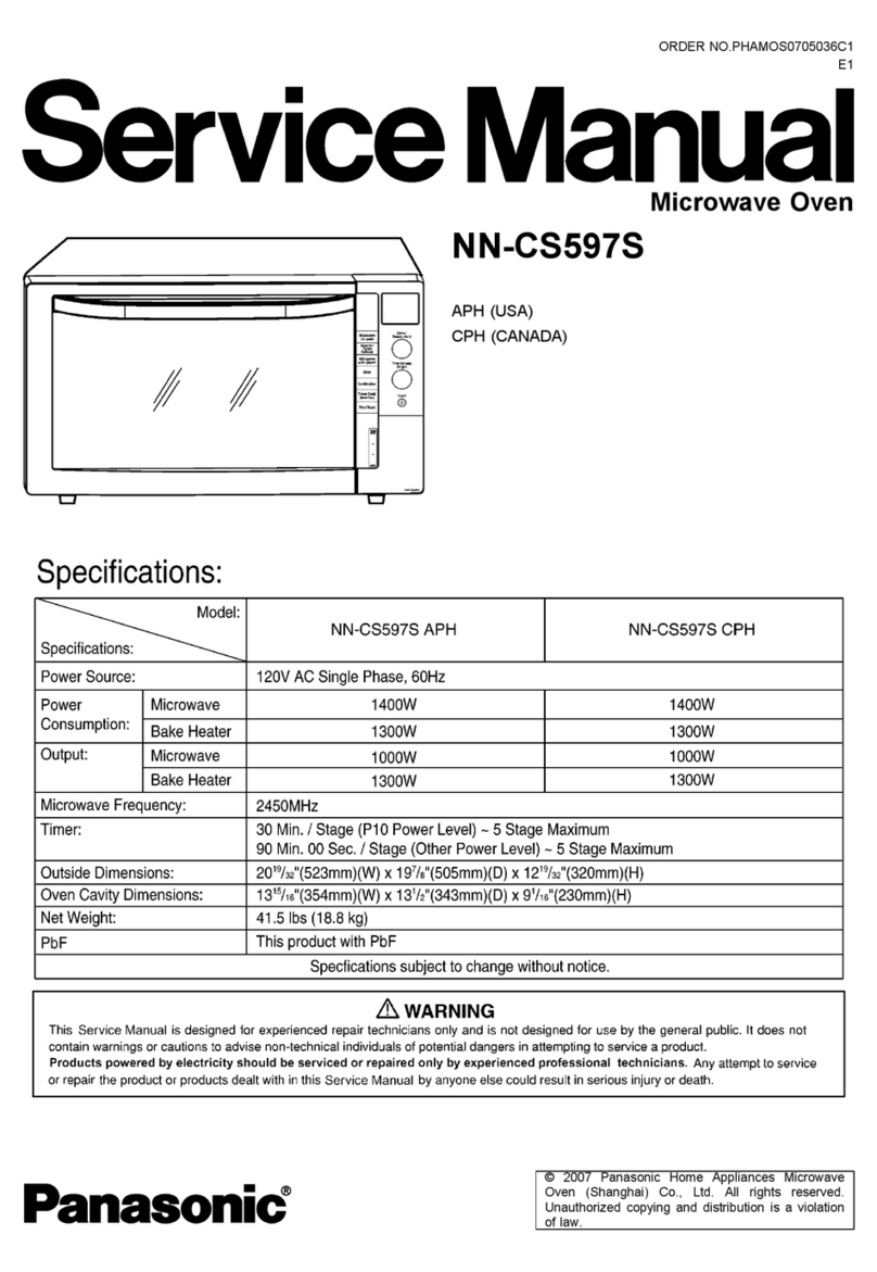 Panasonic NN-CS597S APH Service manual