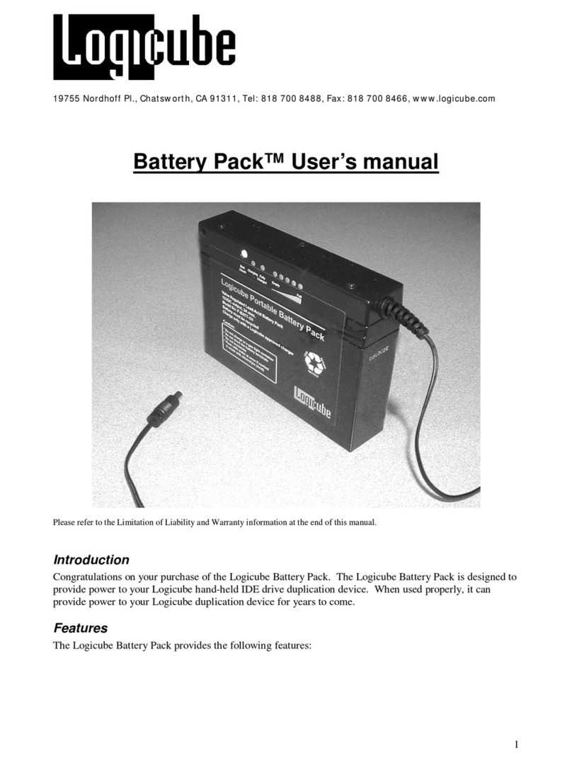 Logicube Battery Pack user manual