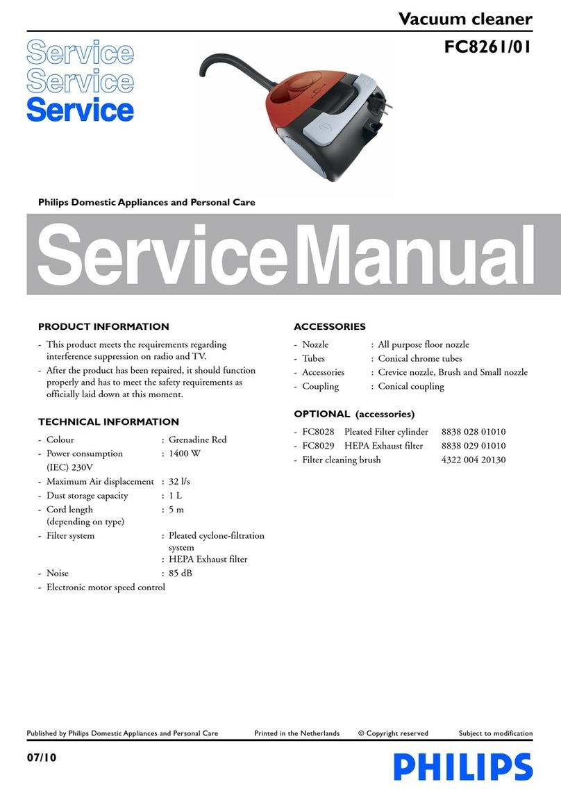 Philips FC8261/01 Service manual Philips FC8261/01 Service manual
