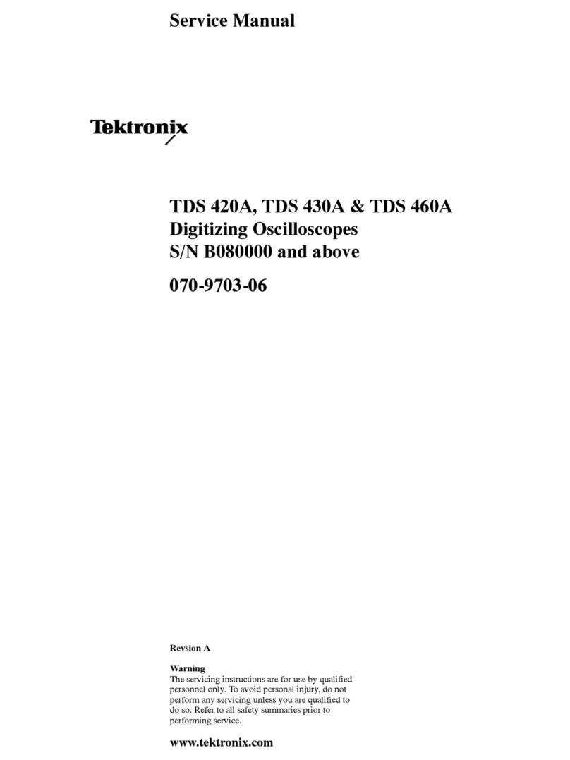 Tektronix TDS 420A Service manual