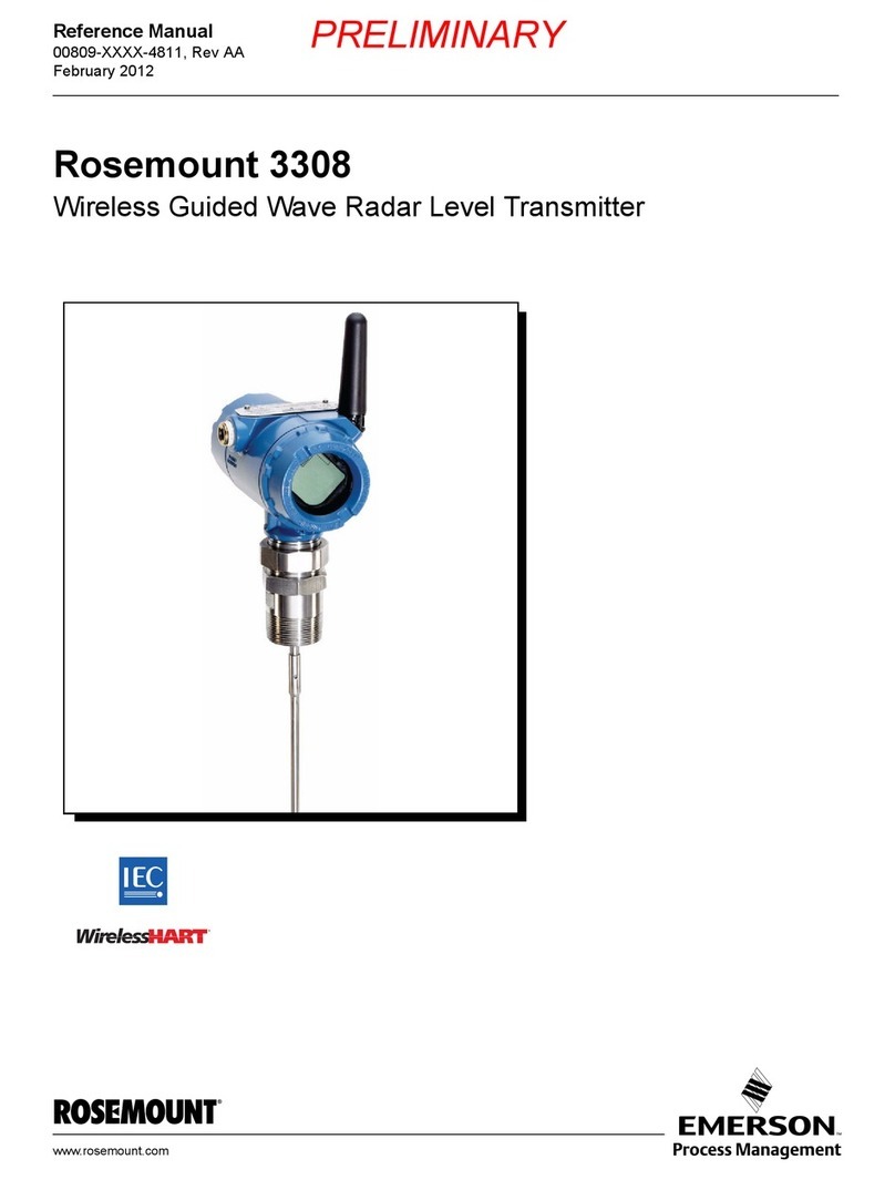 Emerson Rosemount 3308 Reference manual