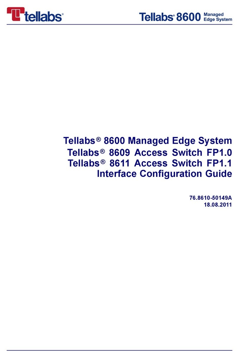 Tellabs 8600 Interface configuration guide Tellabs 8600 Interface configuration guide