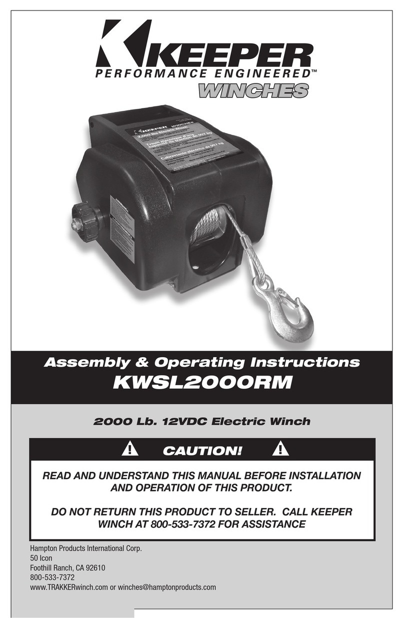 Keeper KWSL2000RM Assembly & operating instructions