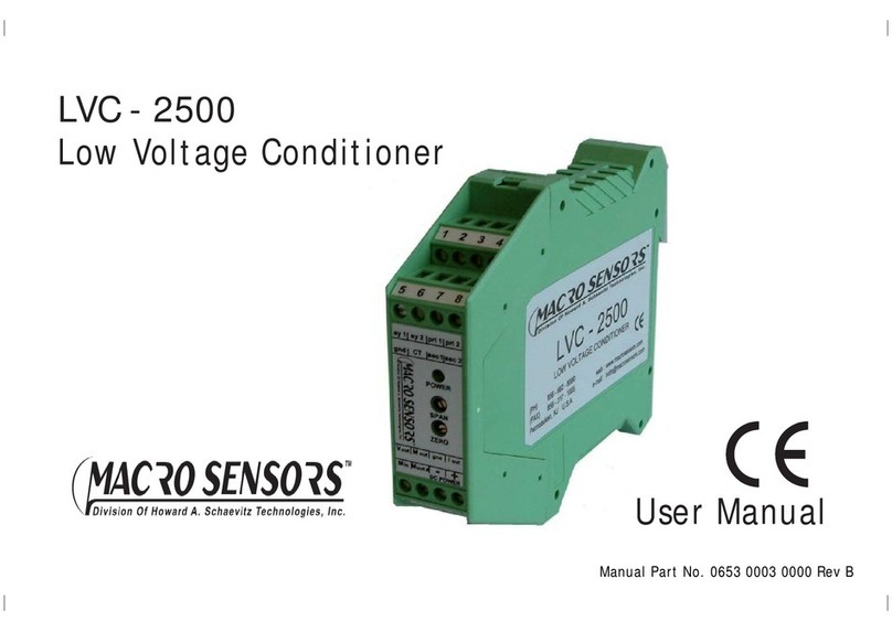 Macro Sensors LVC-2500 user manual