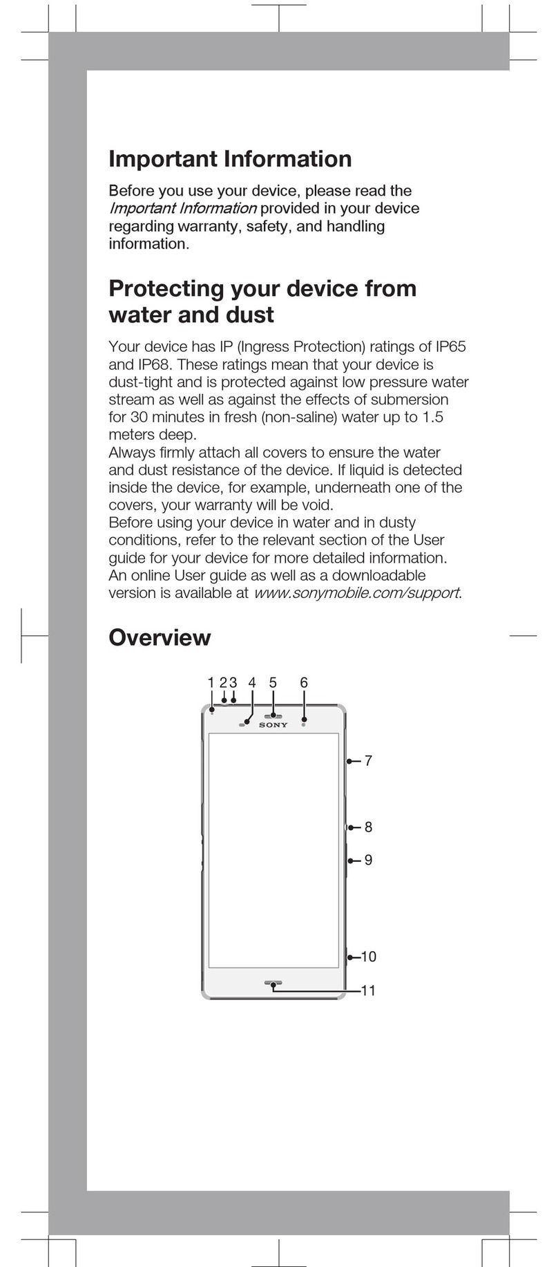 Sony Xperia Z3 User guide