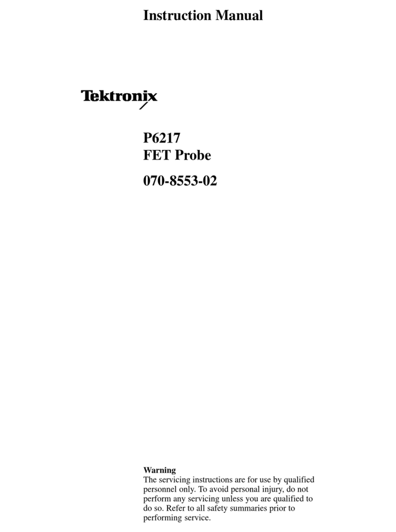 Tektronix P6217 instruction manual