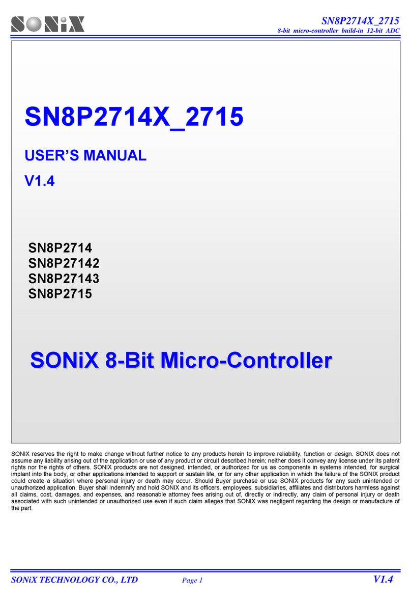 SONIX SN8P2714_2715 User manual