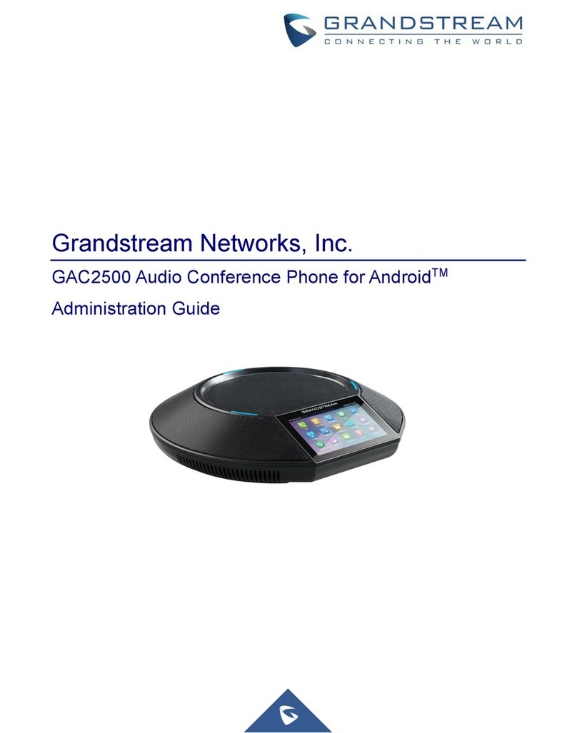 Grandstream Networks GAC2500 Instruction Manual