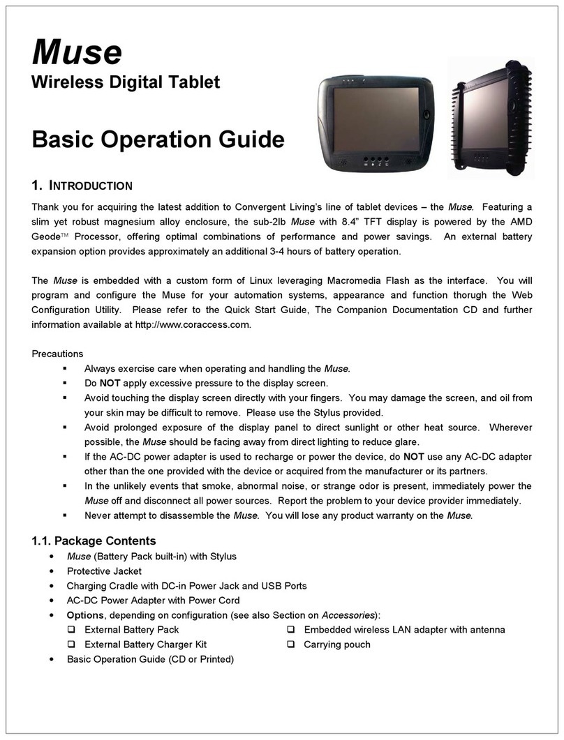 Convergent Living Muse Basic operation guide