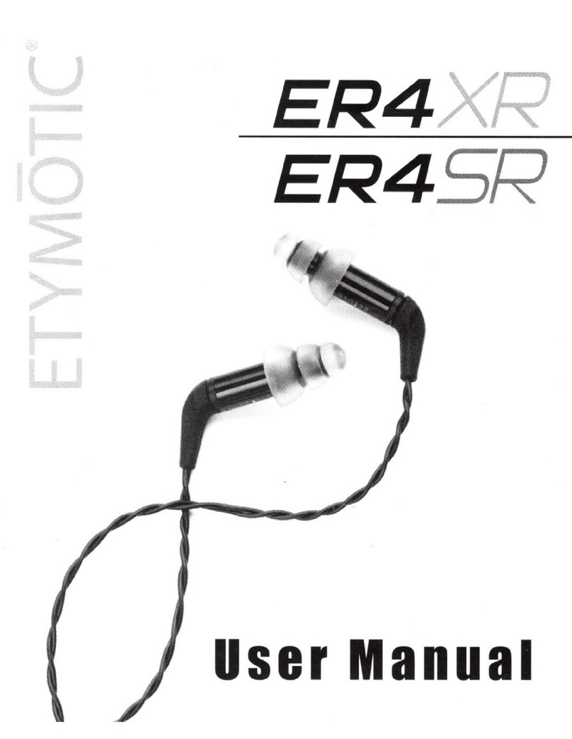 Etymotic ER4XR User manual