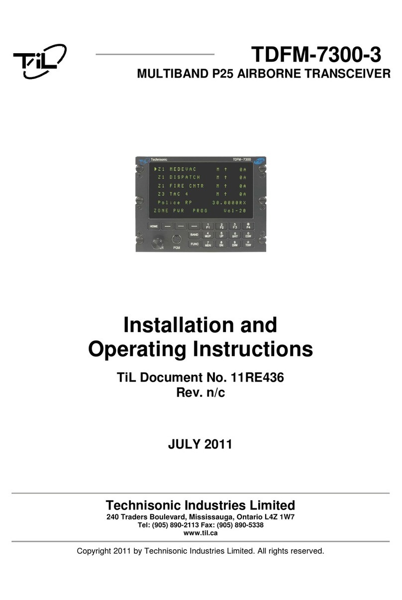 TIL TDFM-7300-3 User manual