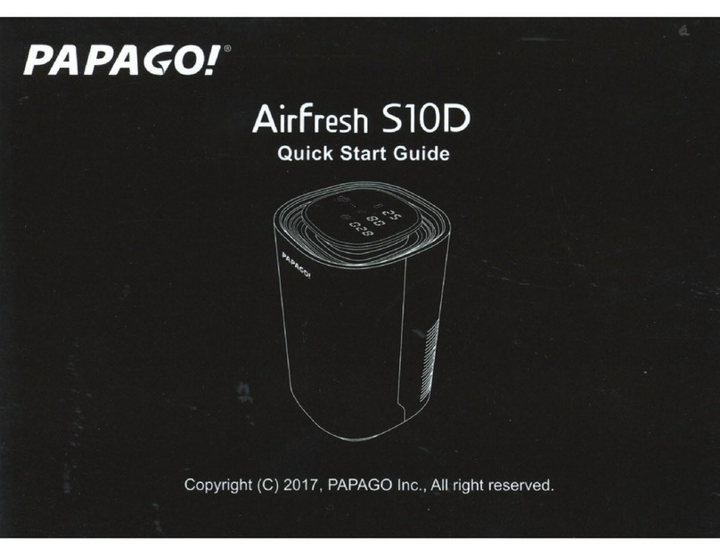Papago Airfresh S10D User manual