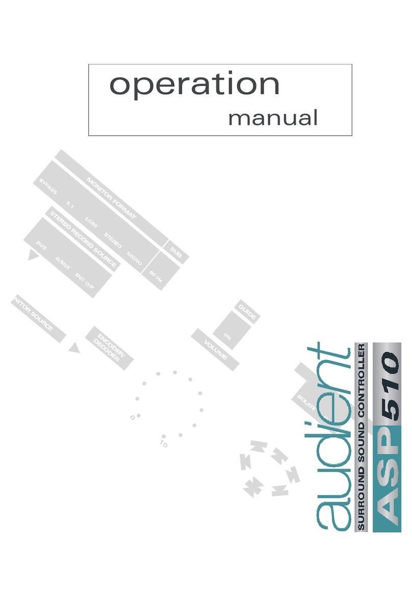 Audient ASP 510 Operation manual