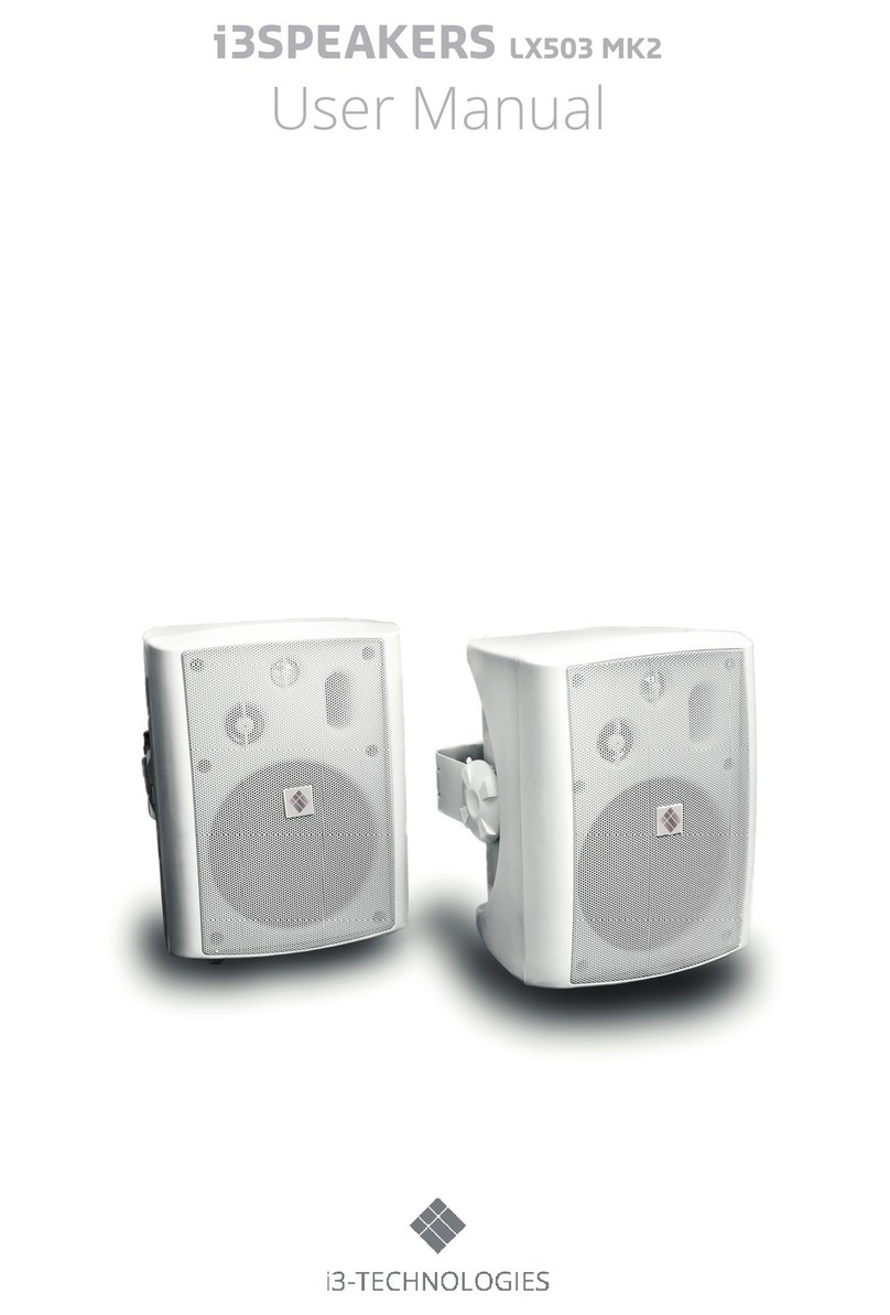 i3-TECHNOLOGIES i3SPEAKERS user manual