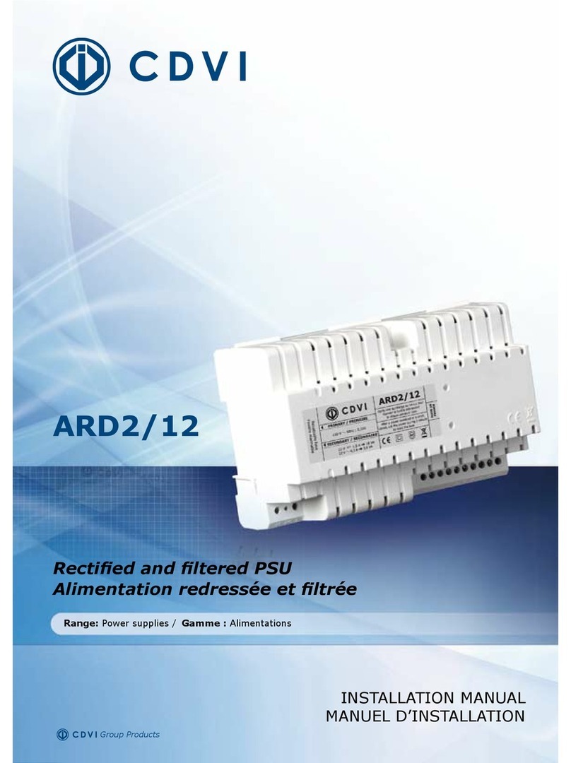 CDVI ARD2/12 installation manual