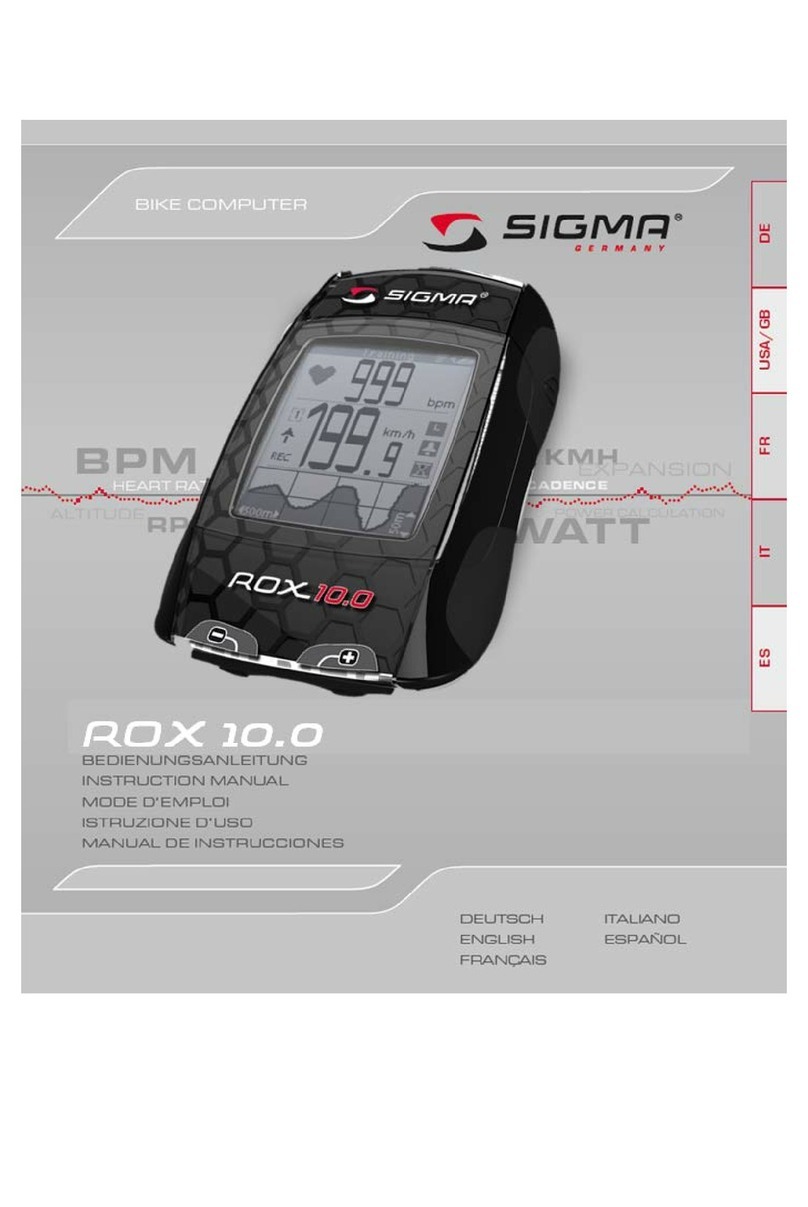Sigma ROX 10.0 instruction manual
