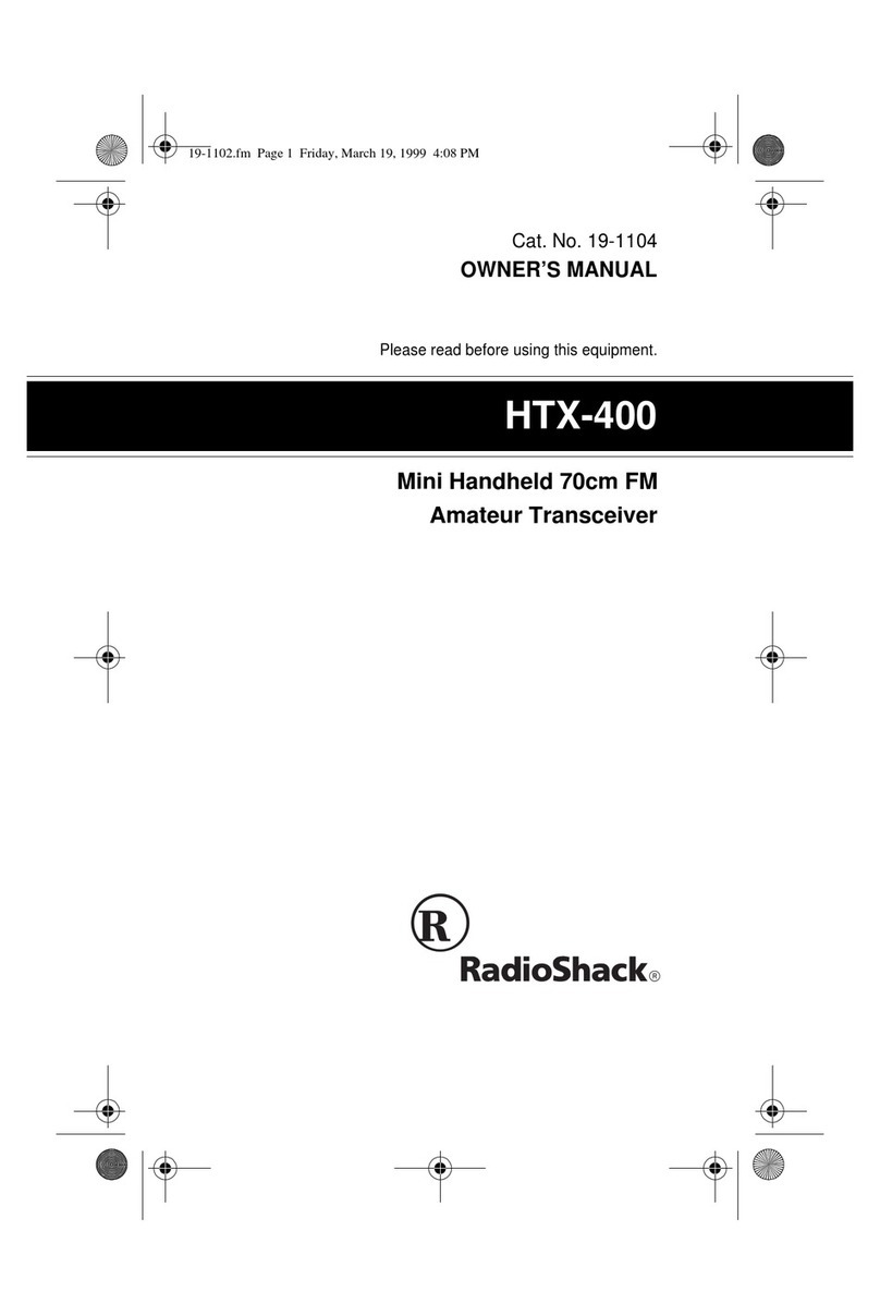 Radio Shack HTX-400 User manual