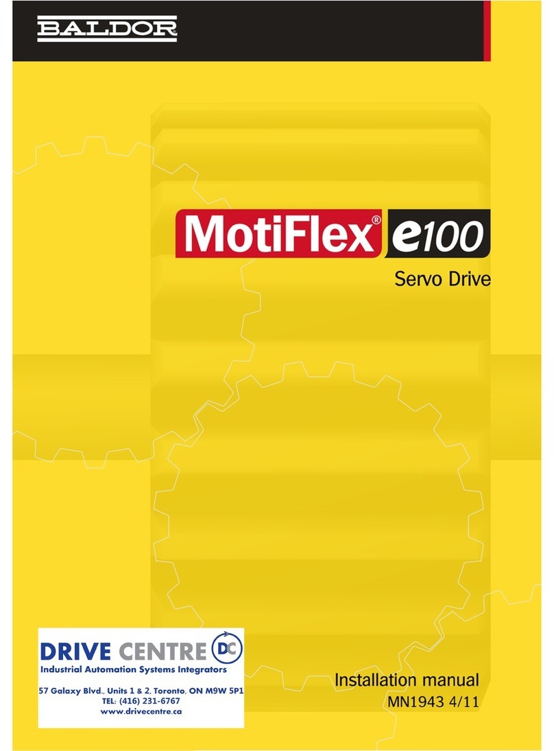 Baldor MotiFlex e100 User manual