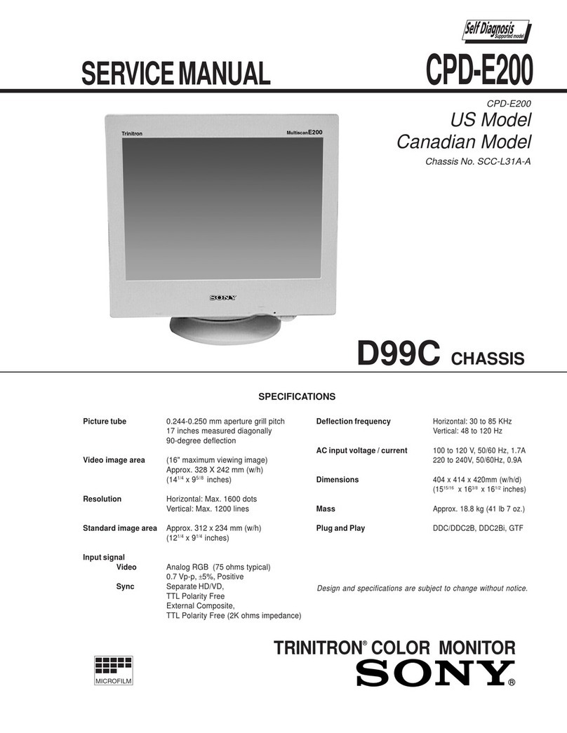 Sony Trinitron CPD-E200 User manual Sony Trinitron CPD-E200 User manual