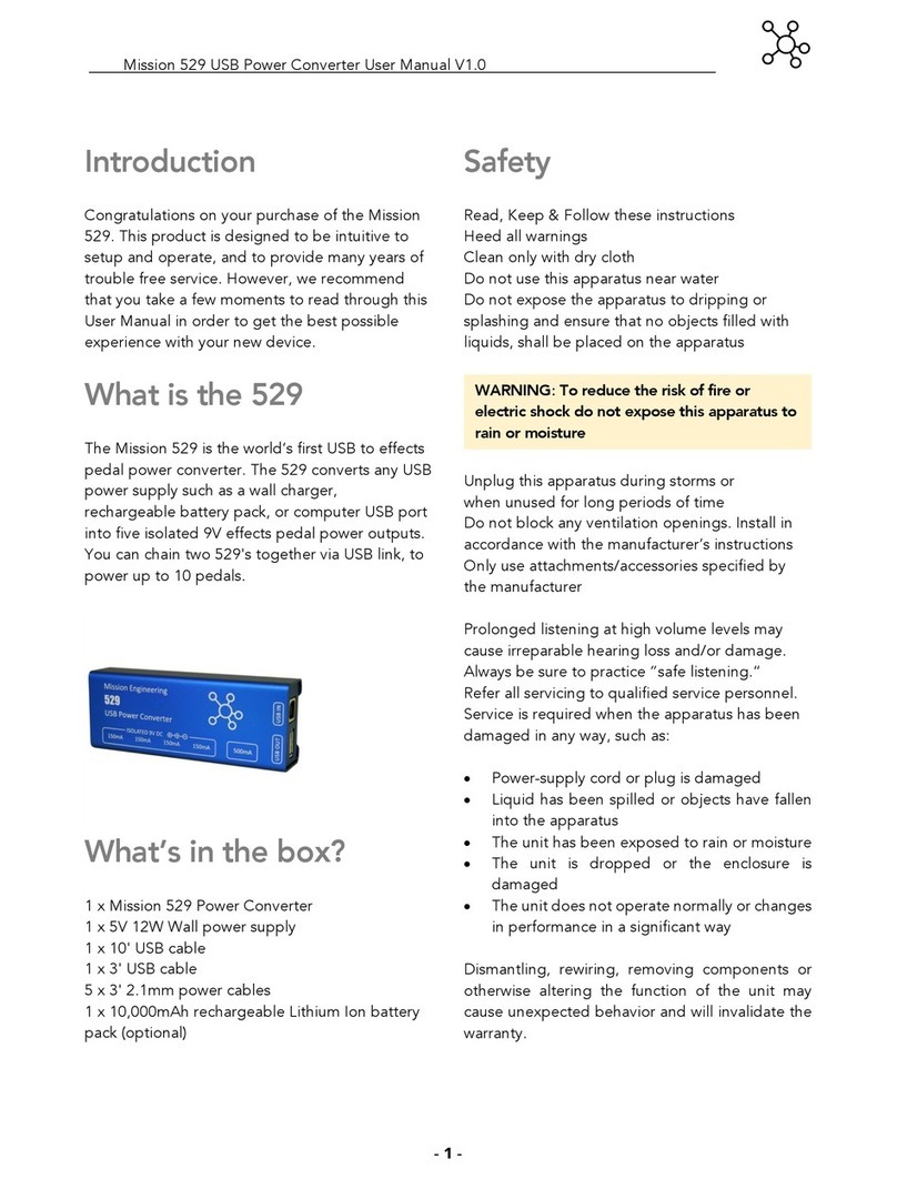 Mission 529 User manual