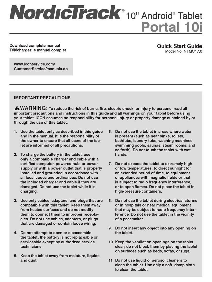 NordicTrack NTMC17.0 User manual