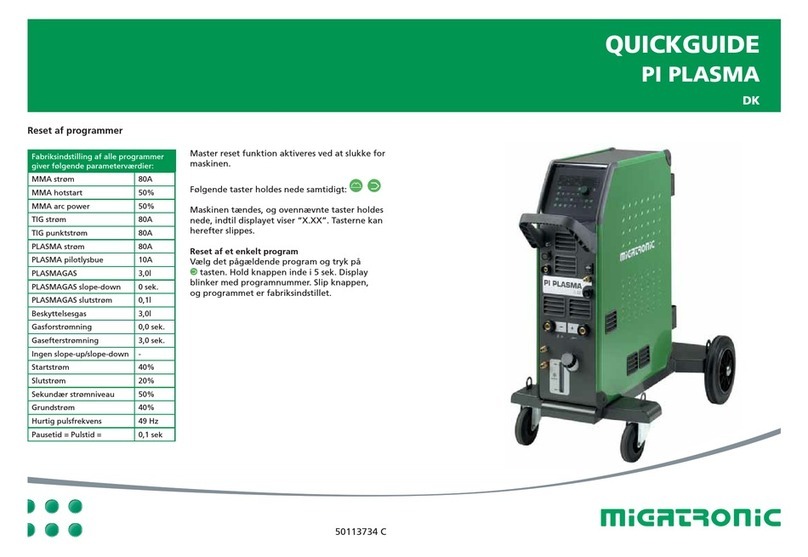 Migatronic PI PLASMA User manual