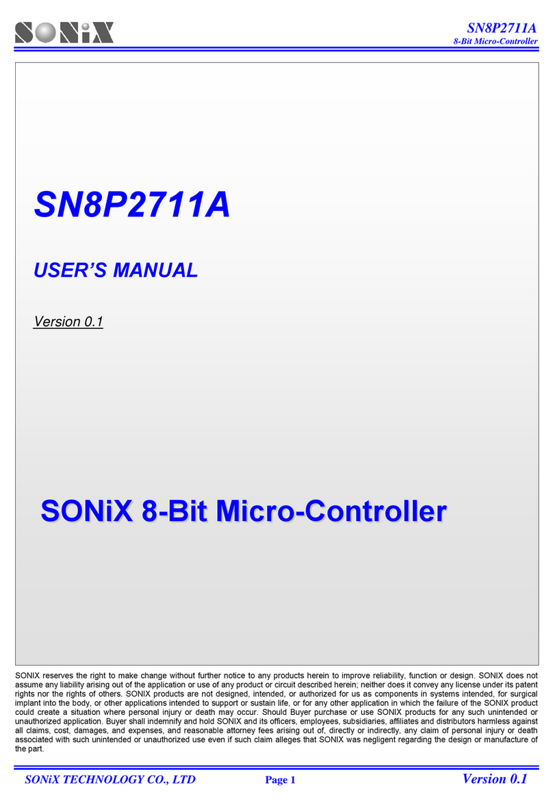 SONIX SN8P2711A user manual