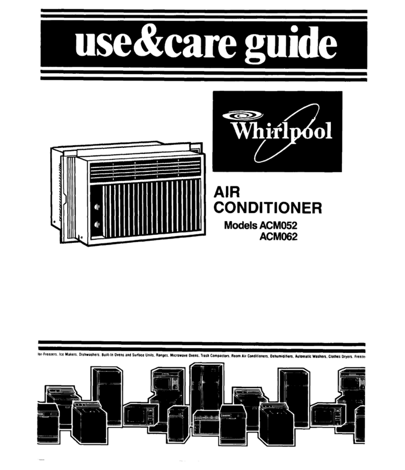 Whirlpool ACM062 Use & care guide