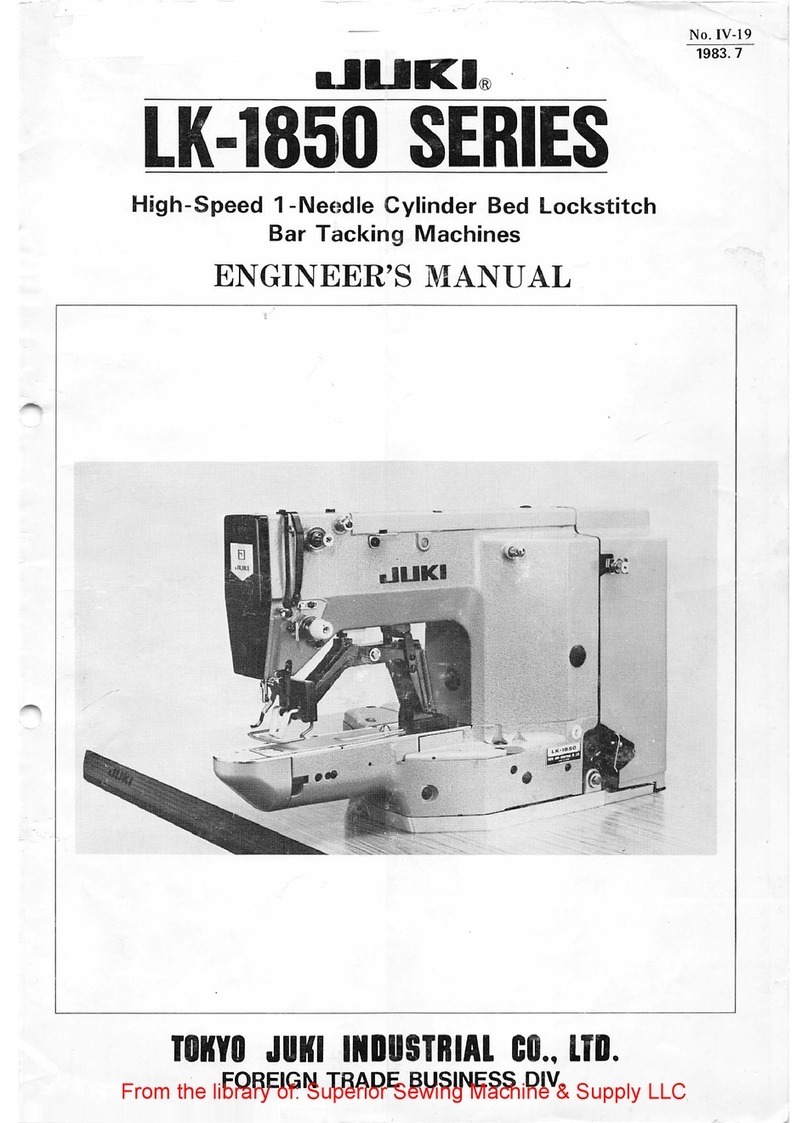 JUKI LK-1850 Series Quick start guide JUKI LK-1850 Series Quick start guide