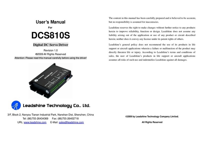 Leadshine Technology DCS810S User manual