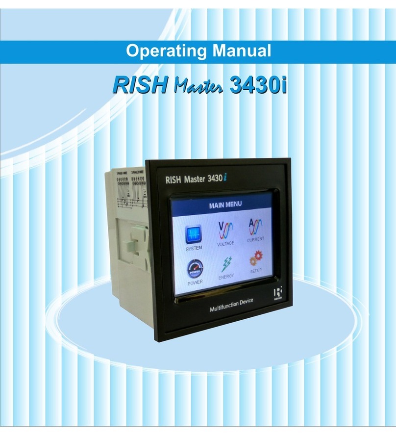 Rishabh Instruments RISH Master 3430i operating manual
