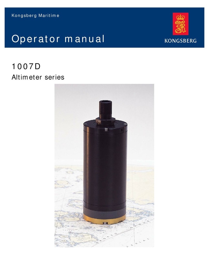 Kongsberg 1007D Operator's manual