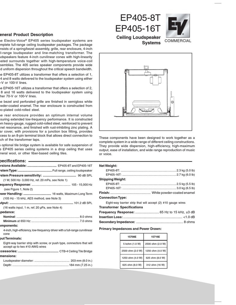 Electro-Voice EP405-8T User manual