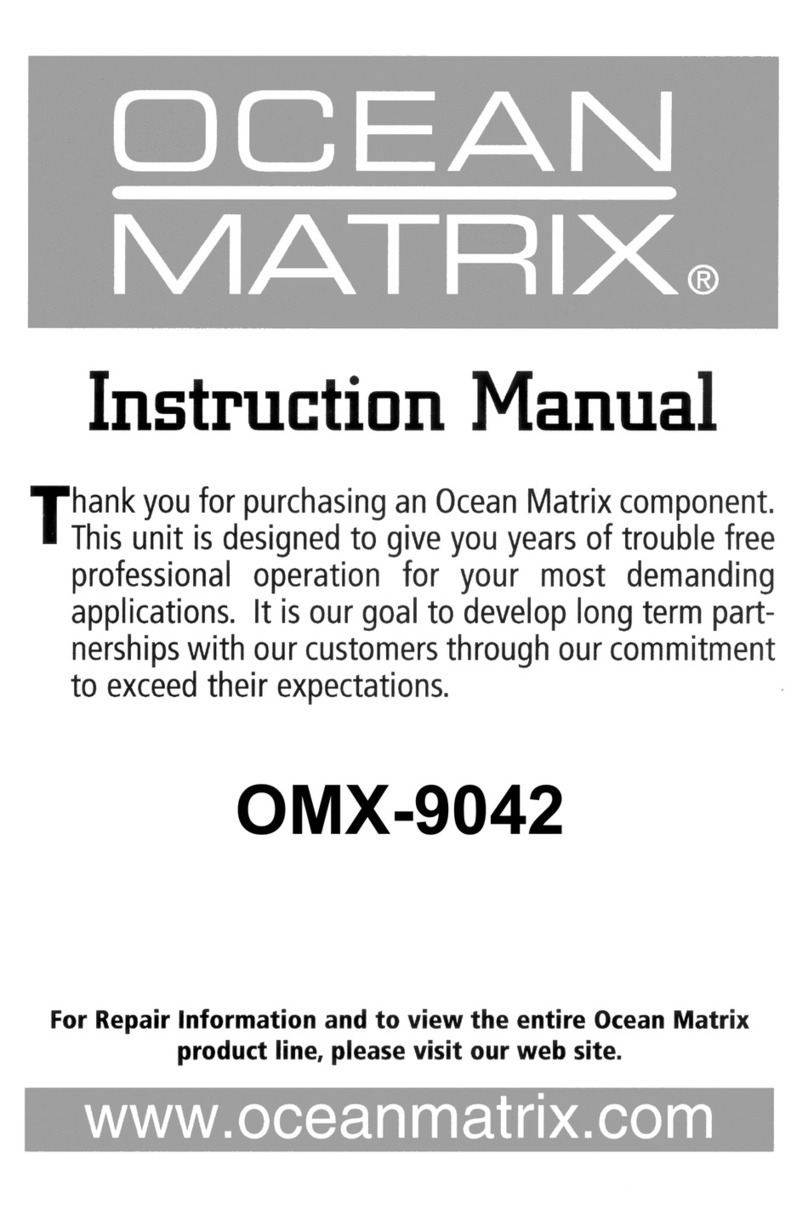 Ocean Matrix OMX-9042 User manual Ocean Matrix OMX-9042 User manual