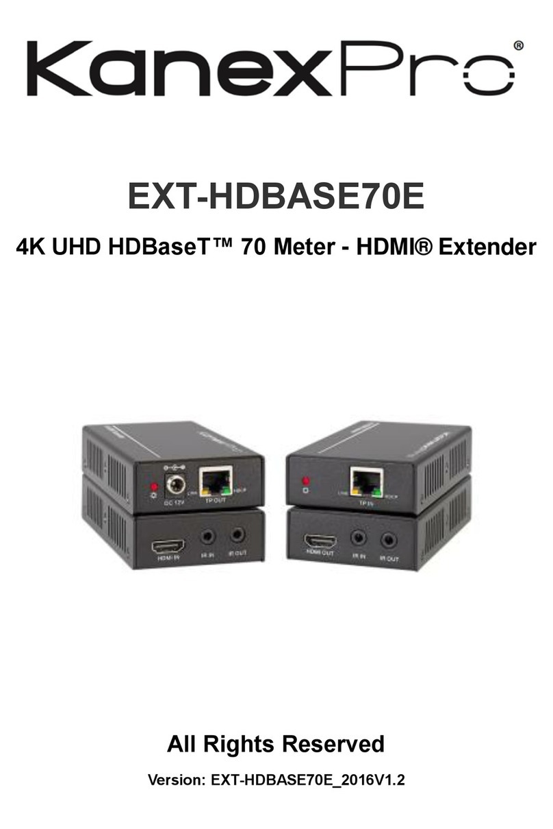 KanexPro EXT-HDBASE70E User manual