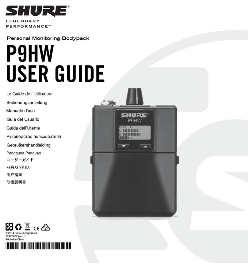 Shure P9HW User manual