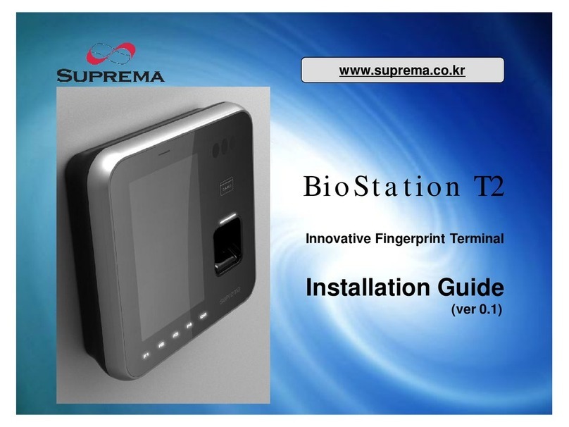 suprema BioStation T2 installation guide