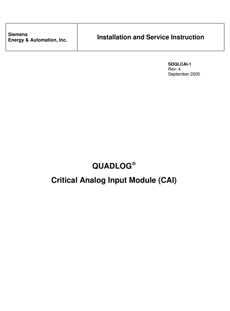Siemens QUADLOG Quick guide Siemens QUADLOG Quick guide