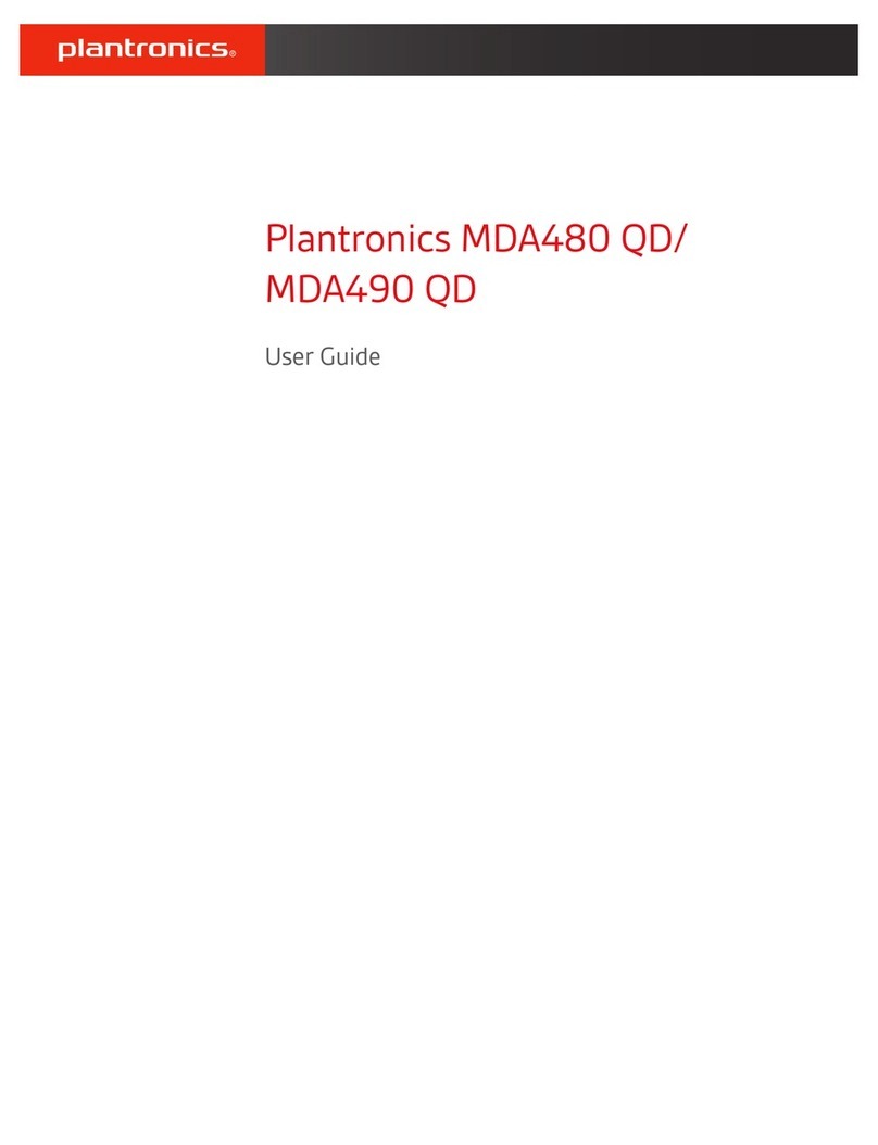 Plantronics MDA480 QD user guide