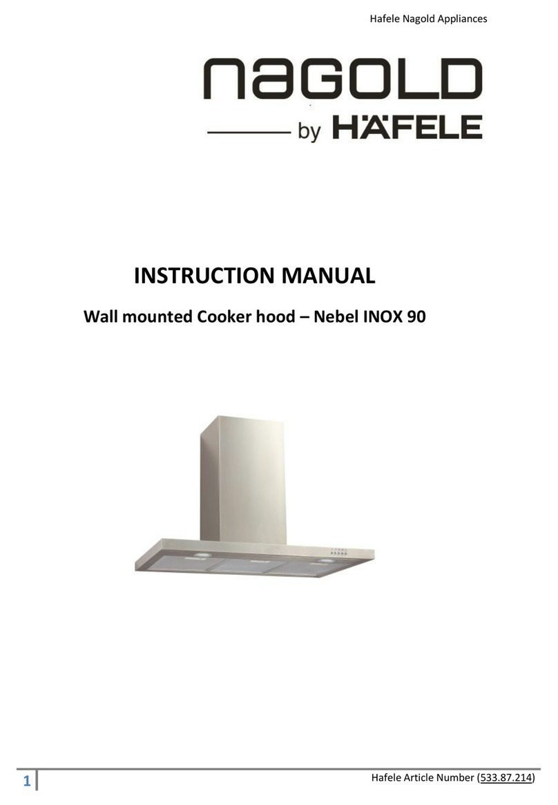 Hafele nagold Nebel INOX 90 instruction manual