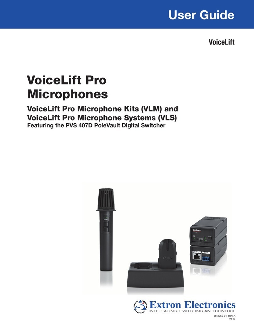 Extron electronics VoiceLift Pro VLS 3001 user guide