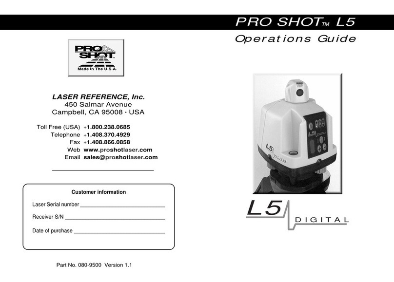 Laser Reference ProShot L5 Operation guide